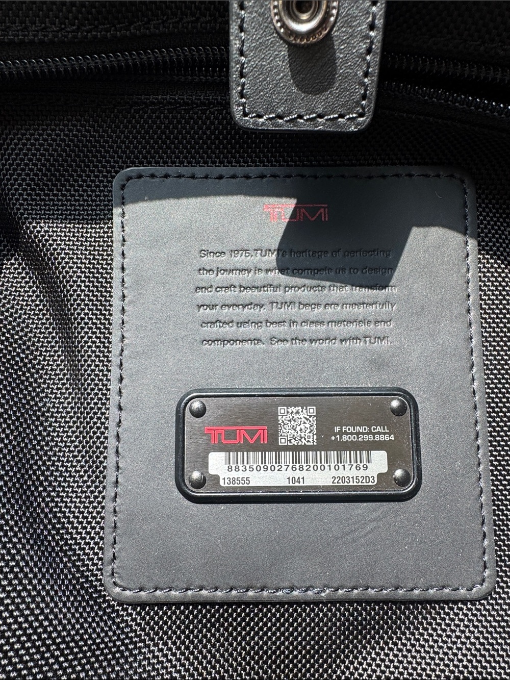TUMI Alpha 3 Carryall Tote Bag in Black (Style Number: 138555-1041 - Picture 2 of 8